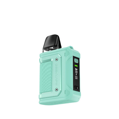 Geekvape Aegis Hero Q Pod Vape Kit in cyan perfect for nic salt vape juices