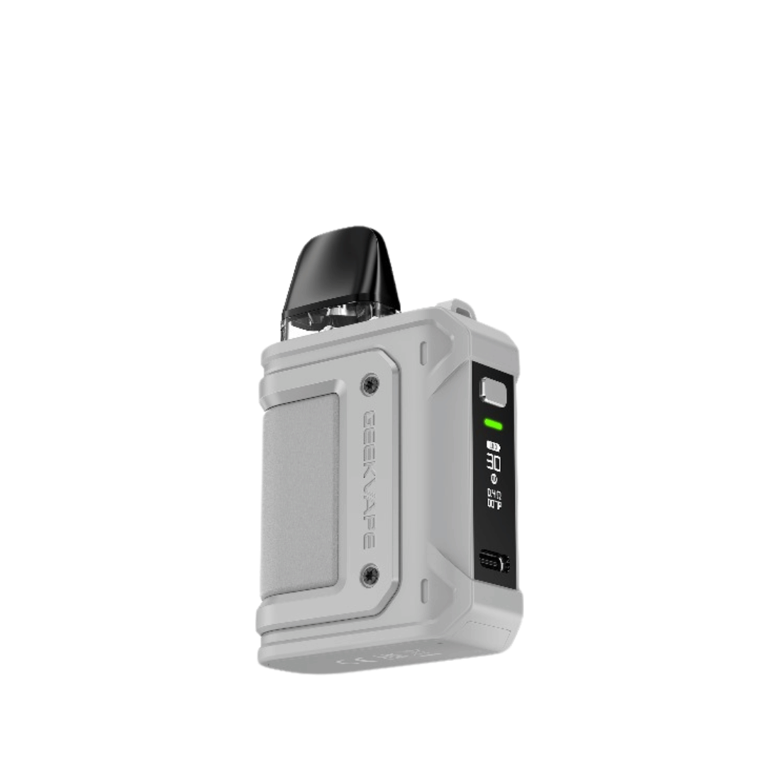 Grey Geekvape Aegis Hero Q Pod Vape Kit in Grey perfect for nic salt vape juices