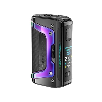 Geekvape Aegis Legend 5 Box Mod which can be used with Sub-ohm Tanks - RDAs - RTAs - MTL Tanks - Aurora Rainbow Colour 