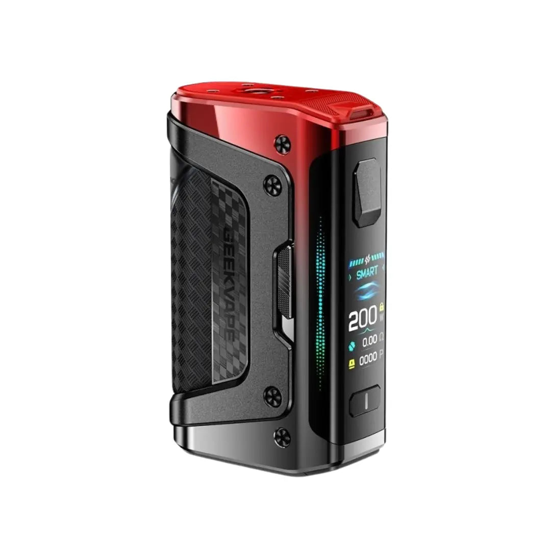Geekvape Aegis Legend 5 Box Mod which can be used with Sub-ohm Tanks - RDAs - RTAs - MTL Tanks - Turbo Red Colour 
