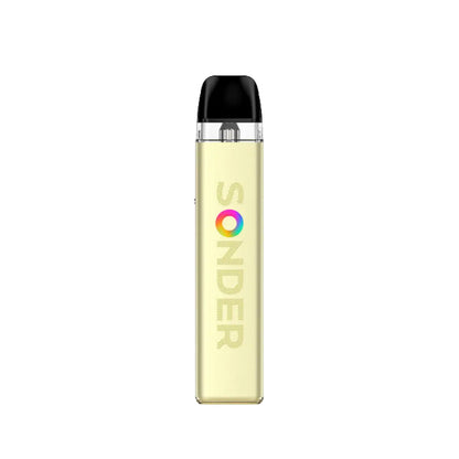GeekVape Sonder Q2 Pod Kit in apricot yellow perfect for nic salt vape juices