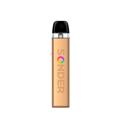 Geekvape Sonder Q2 Pod Vape Kit in mocha gold perfect for nic salt vape juices