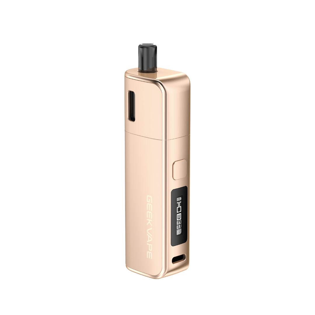Geekvape Soul Pod Vape Kit in champagne colour perfect for nic salt vape juices