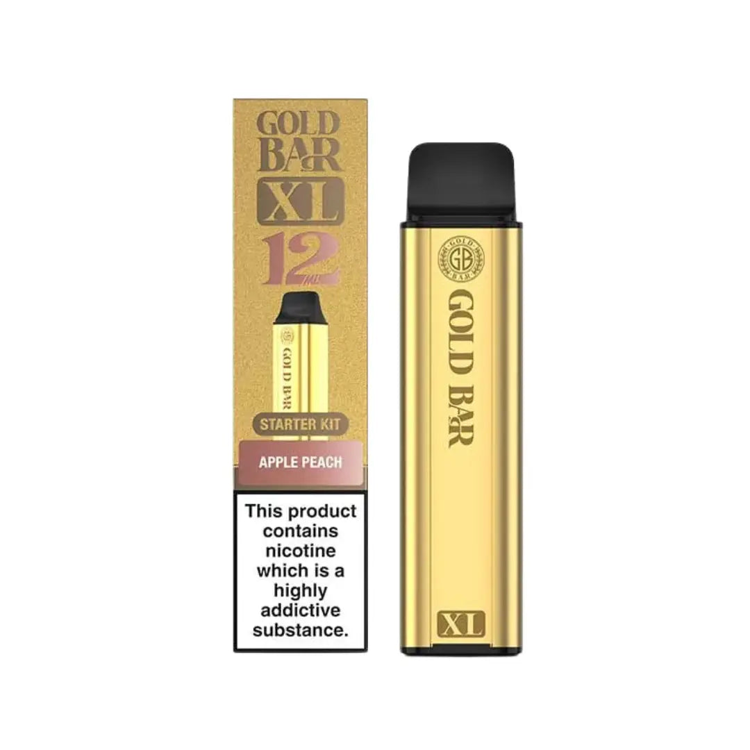 Gold Bar XL Prefilled Pod Kit - Apple Peach Flavour 