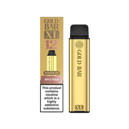 Gold Bar XL Prefilled Pod Kit - Apple Peach Flavour 