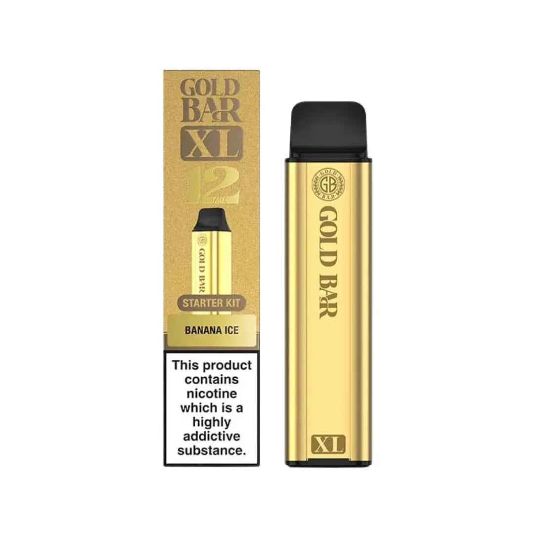 Gold Bar XL Prefilled Pod Kit - Banana Ice Flavour 