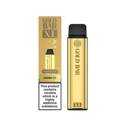 Gold Bar XL Prefilled Pod Kit - Banana Ice Flavour 