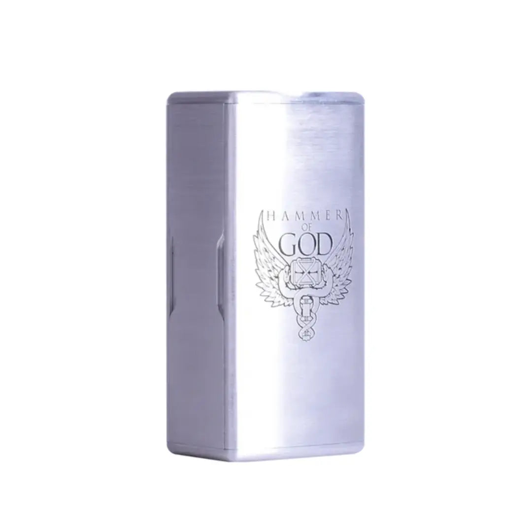 Hammer of God HOG 200 By Vaperz Cloud Vape Mod in Raw Silver Colour 