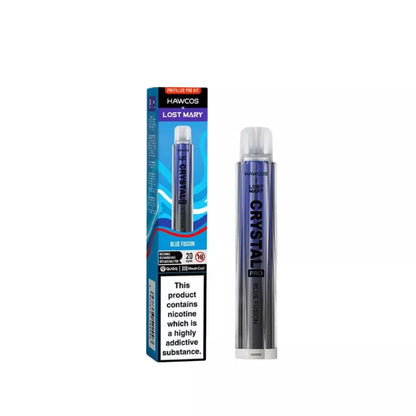 Lost Mary X Hawcos Crystal Pro Prefilled Pod Kit - Blue Fusion Flavour.