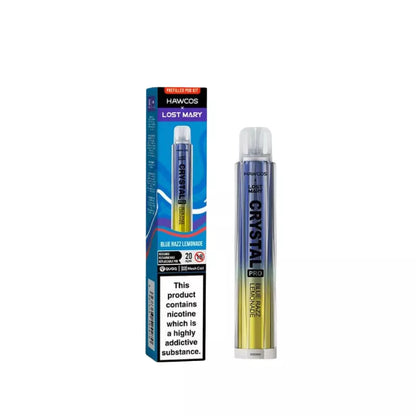 Lost Mary X Hawcos Crystal Pro Prefilled Pod Kit - Blue Razz Lemonade Flavour.