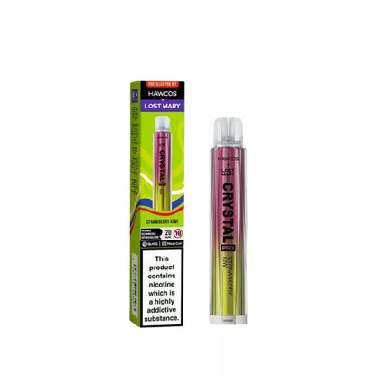 Lost Mary X Hawcos Crystal Pro Prefilled Pod Kit - Strawberry Kiwi Flavour.