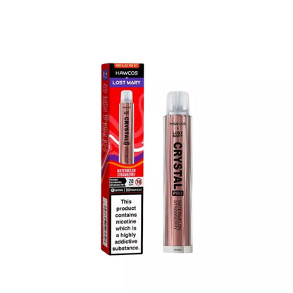 Lost Mary X Hawcos Crystal Pro Prefilled Pod Kit - Watermelon Strawberry Flavour.