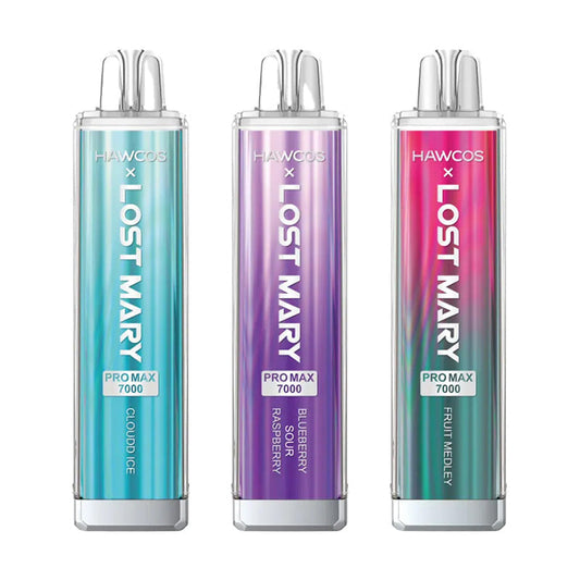 Hawcos x Lost Mary Pro Max 7000 Prefilled Vape Kit Box of 10, Aj Super Store