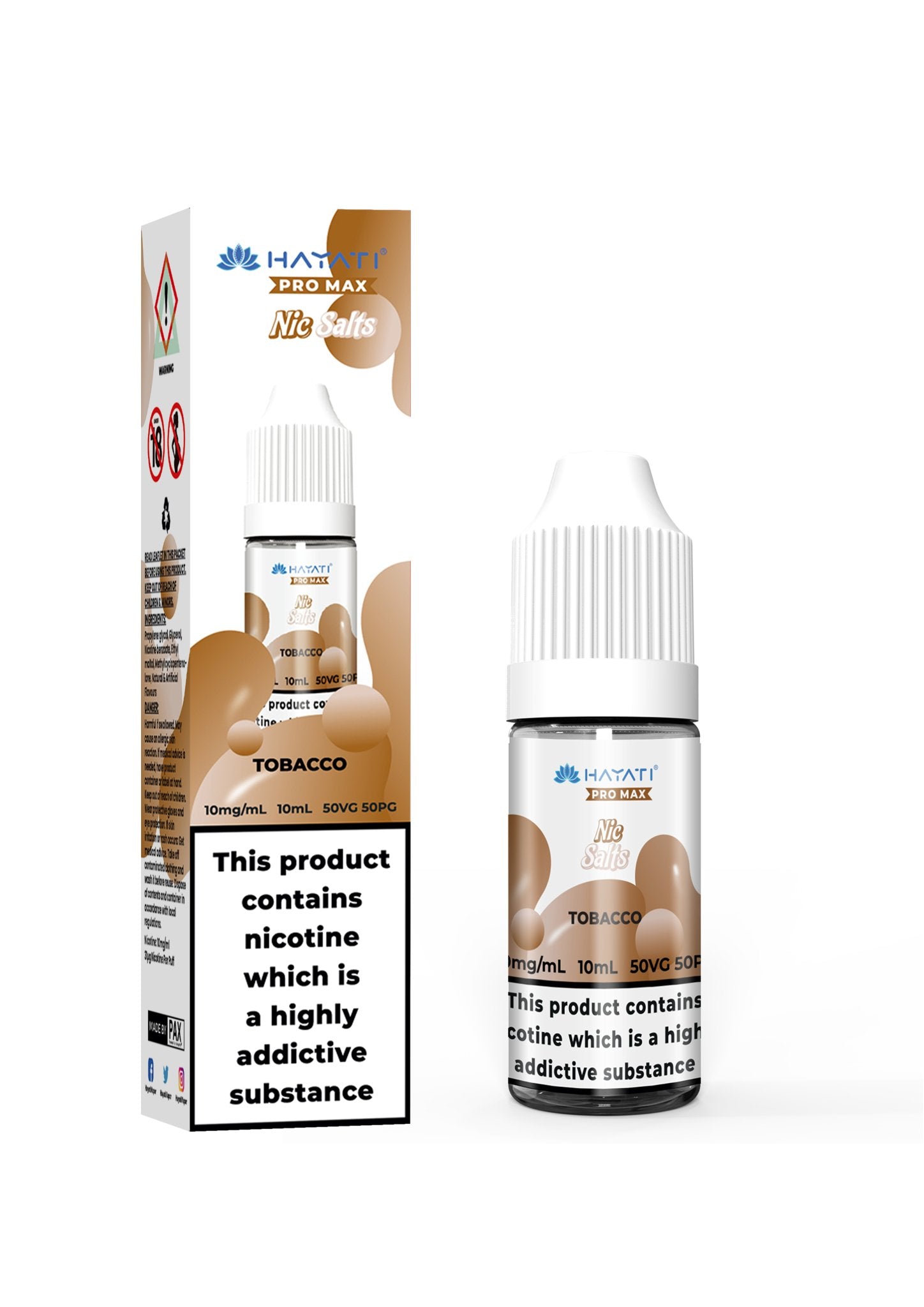 Hayati Crystal Pro Max Vape Nic Salts 10ml  AJ's Superstore