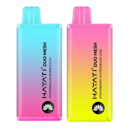 Hayati Duo Mesh 7000 Puff Prefilled Vape Pod Kit Box of 10, Aj Super Store