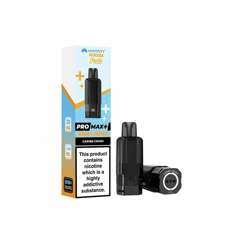 Hayati Pro Max 6K Prefilled Replacement Pod, Caribb Crush  Flavour