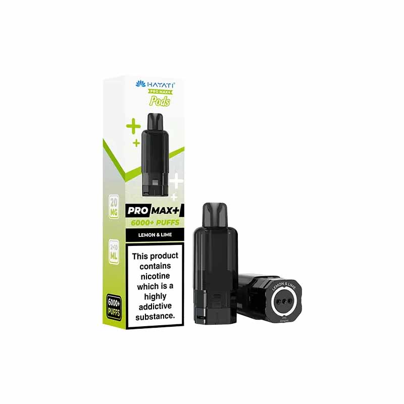 Hayati Pro Max 6K Prefilled Replacement Pod, Lemon Lime Flavour