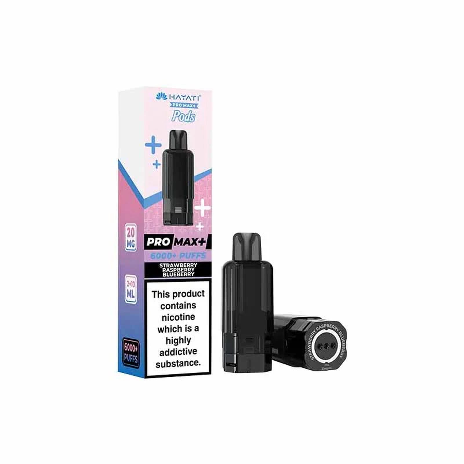 Hayati Pro Max 6K Prefilled Replacement Pod, Strawberry Raspberry Blueberry Flavour