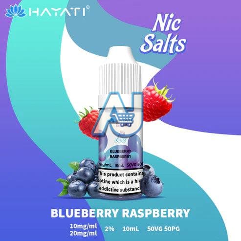 Hayati Pro Max Nic Salts Box of 10, Blueberry Raspberry Flavour
