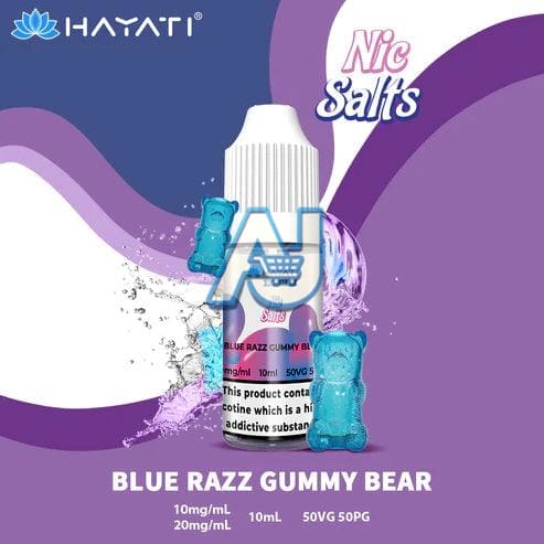 Hayati Pro Max Nic Salts Box of 10, Blue Razz Gummy Bear  Flavour