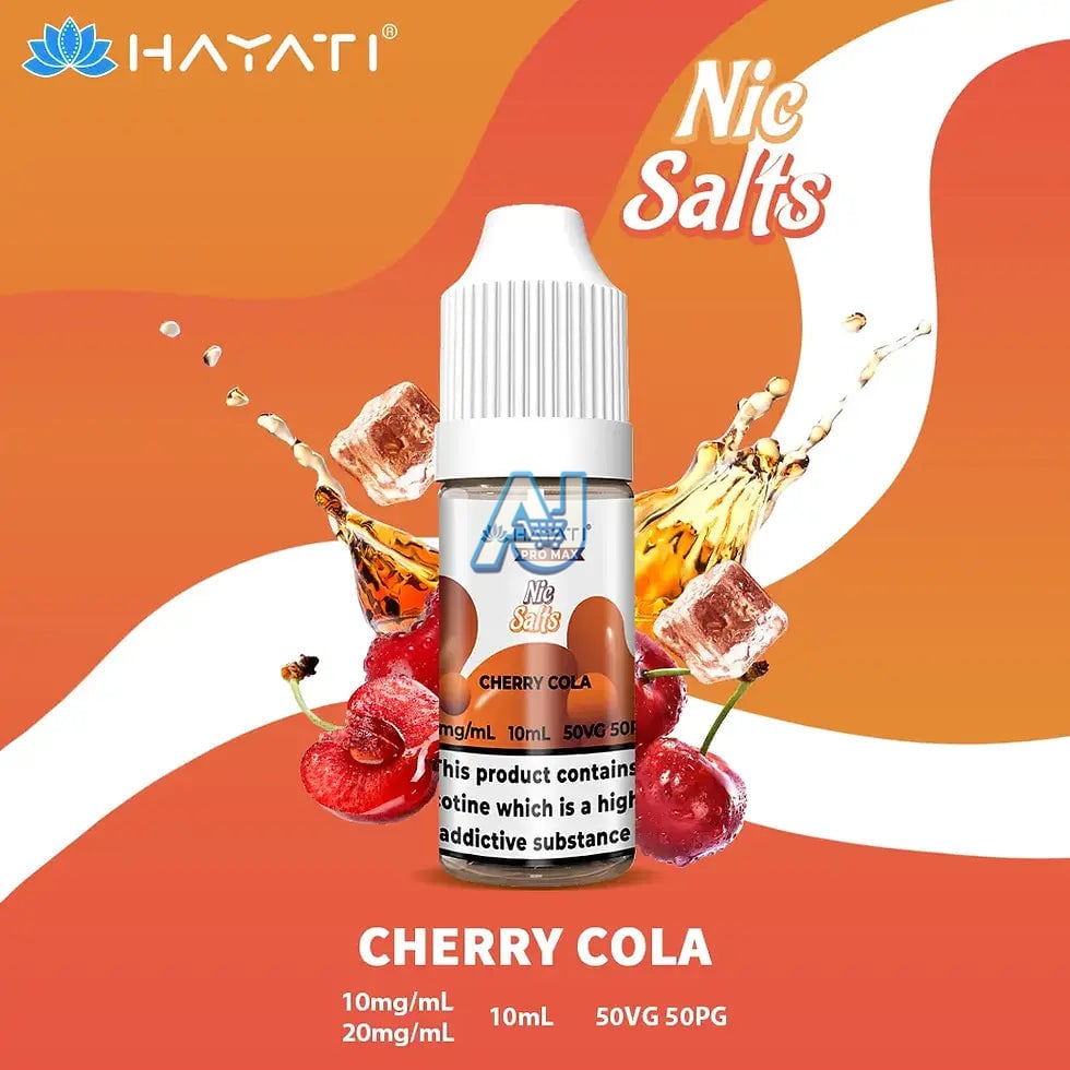 Hayati Pro Max Nic Salts Box of 10, Cherry Cola Flavour