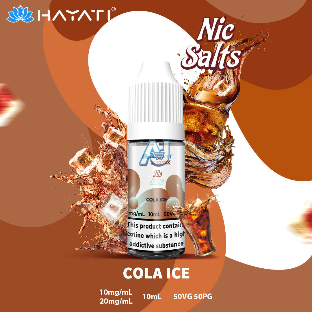 Hayati Pro Max Nic Salts Box of 10, Cola Ice Flavour