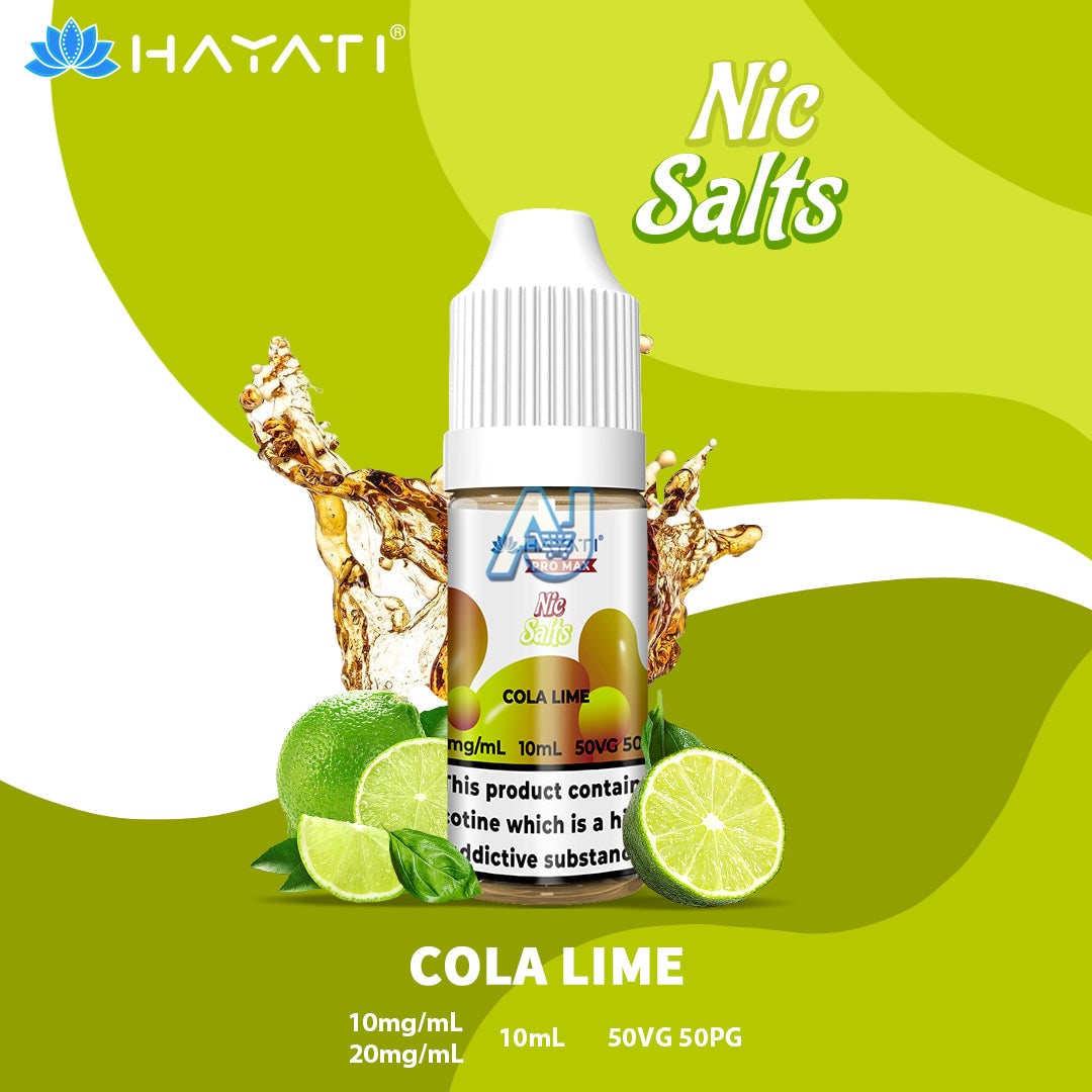 Hayati Pro Max Nic Salts Box of 10, Cola Lime Flavour