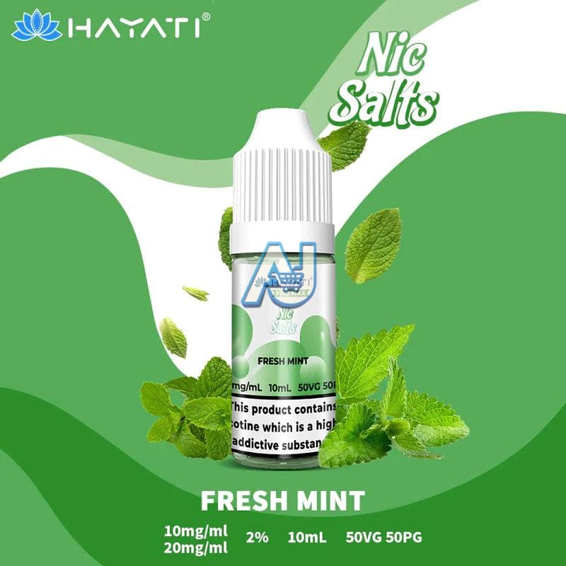 Hayati Pro Max Nic Salts Box of 10, Fresh MInt Flavour