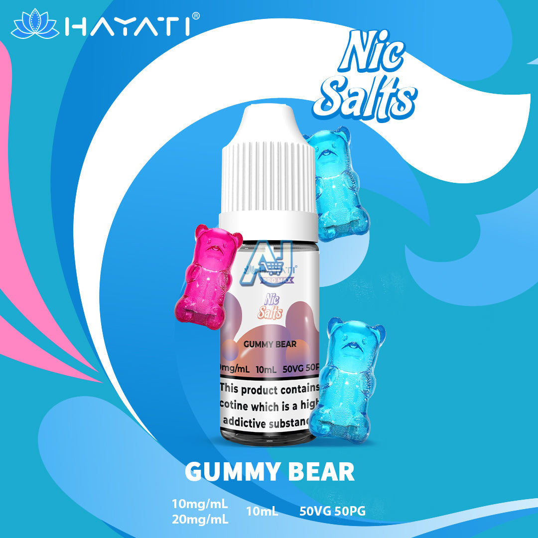 Hayati Pro Max Nic Salts Box of 10, Gummy Bear Flavour
