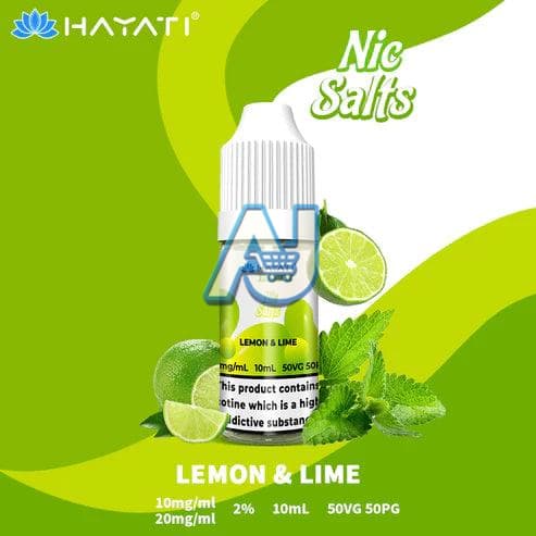 Hayati Pro Max Nic Salts Box of 10, Lemon LIme Flavour