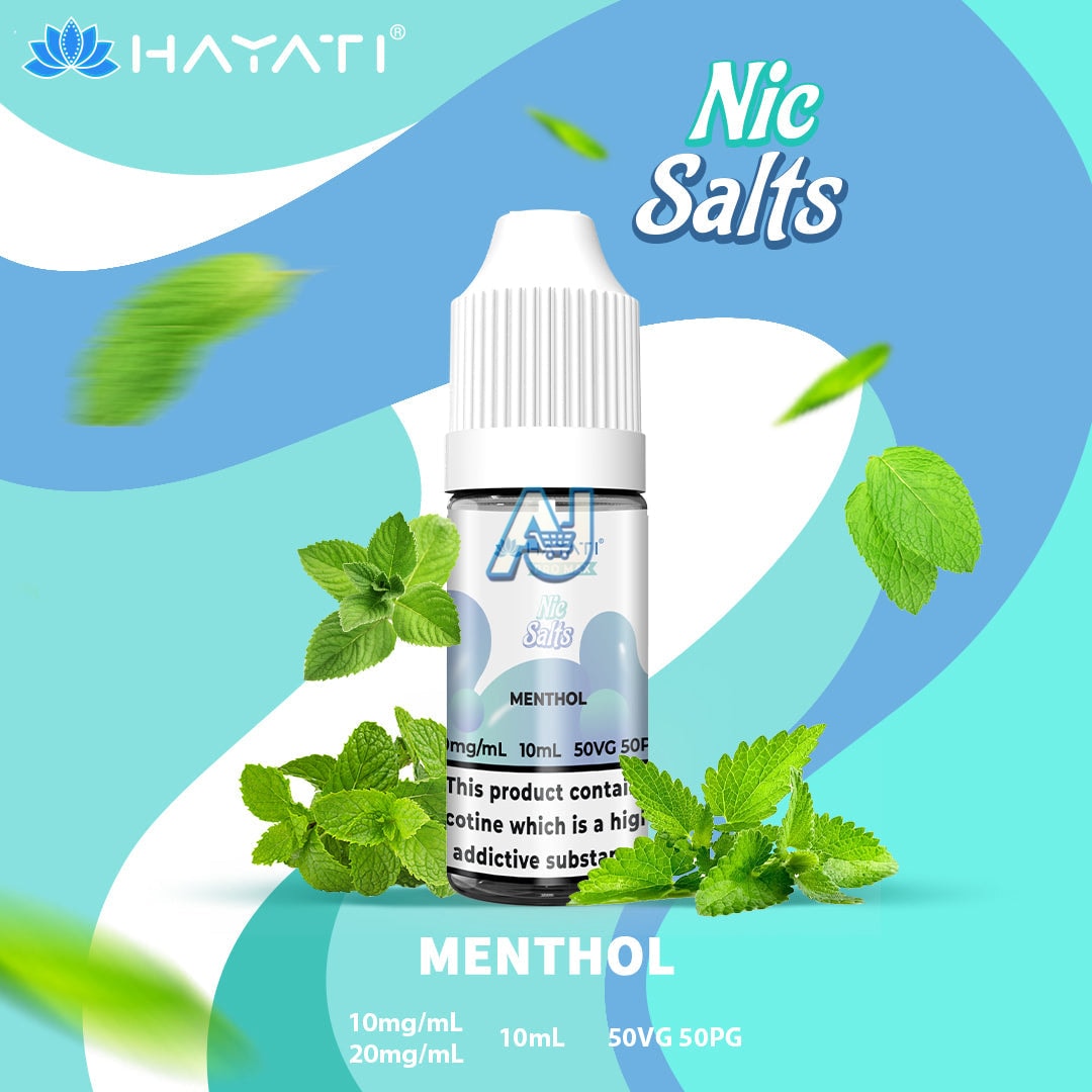 Hayati Pro Max Nic Salts Box of 10, Menthol Flavour