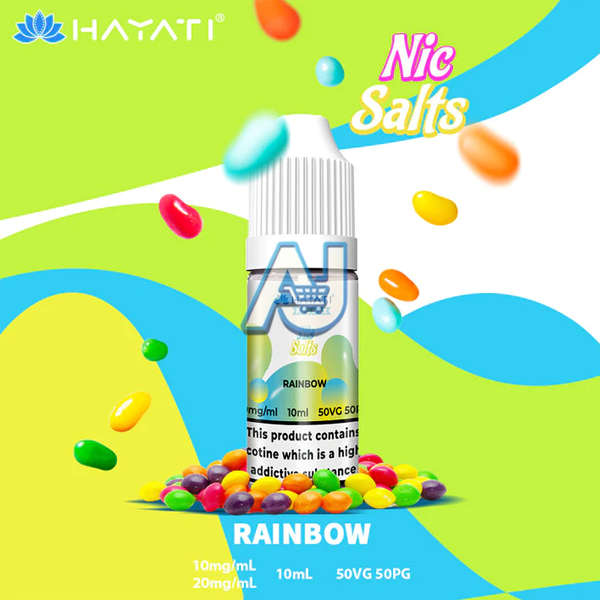 Hayati Pro Max Nic Salts Box of 10, Rainbow Flavour
