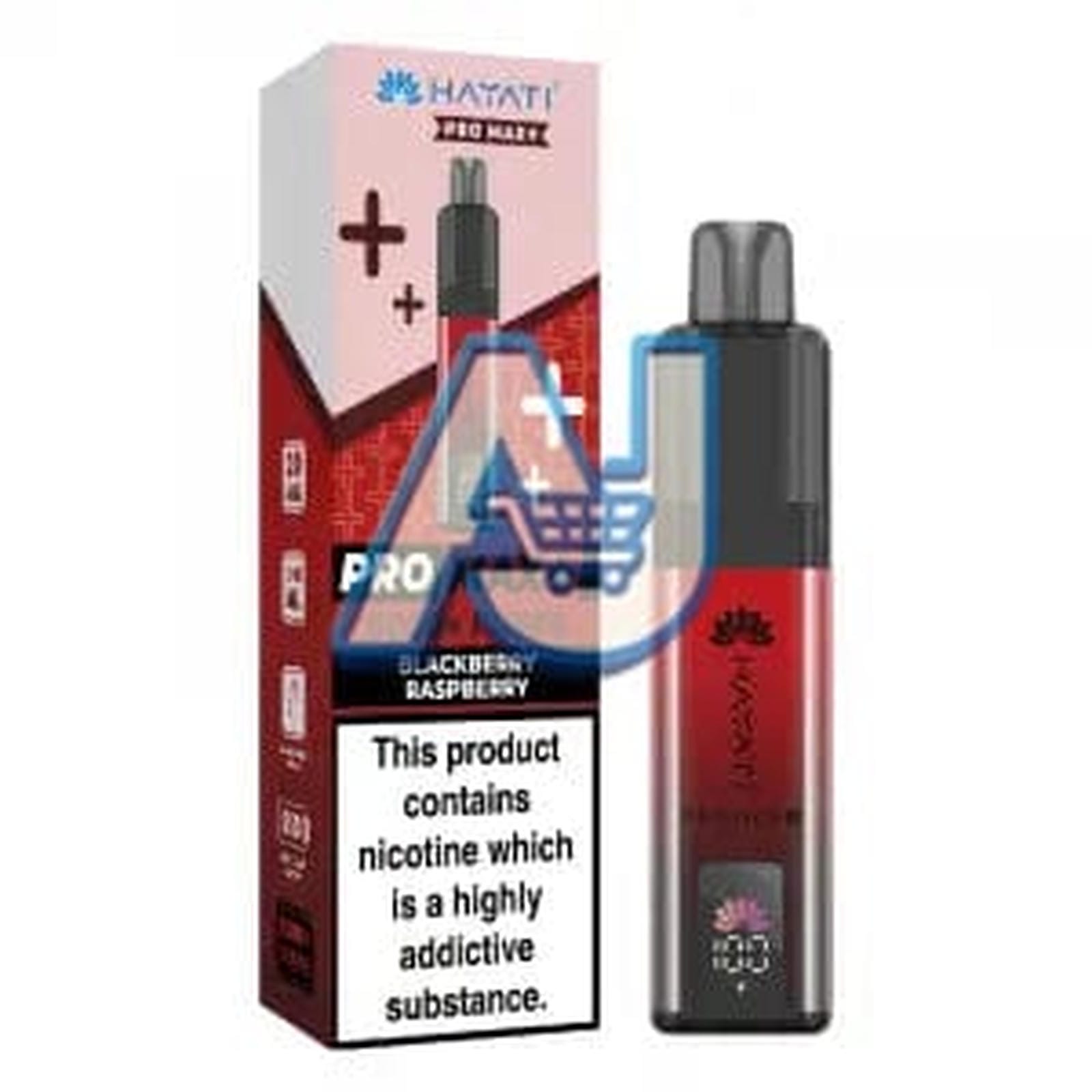 Hayati Pro Max Plus 6000 Puffs Pod Vape Kit, Blackberry Raspberry Flavor