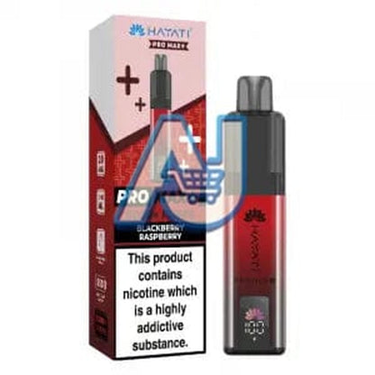 Hayati Pro Max Plus 6000 Puffs Pod Vape Kit, Blackberry Raspberry Flavor