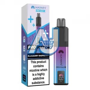 Hayati Pro Max Plus 6000 Puffs Pod Vape Kit, Blue Berry Raspbery Flavor