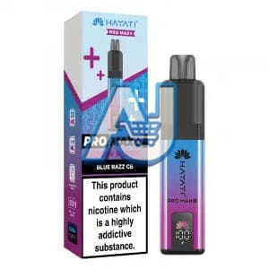 Hayati Pro Max Plus 6000 Puffs Pod Vape Kit, Blue Razz Gb Flavor