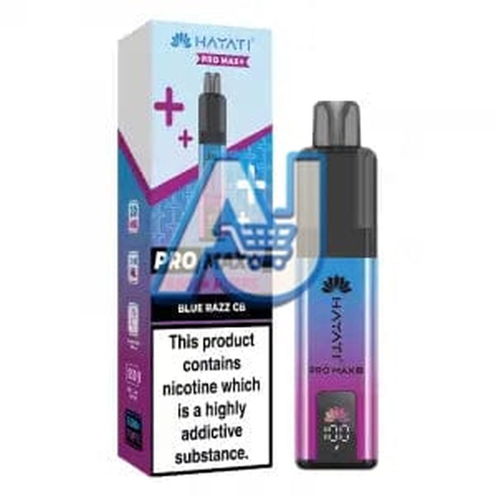 Hayati Pro Max Plus 6000 Puffs Pod Vape Kit, Blue Razz Gb Flavor