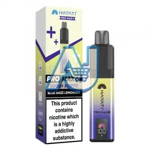 Hayati Pro Max Plus 6000 Puffs Pod Vape Kit, Blue Razz lemonade Flavor