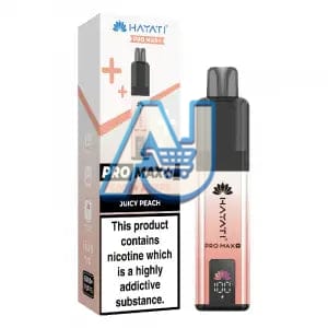 Hayati Pro Max Plus 6000 Puffs Pod Vape Kit, Juicy Peach Flavor
