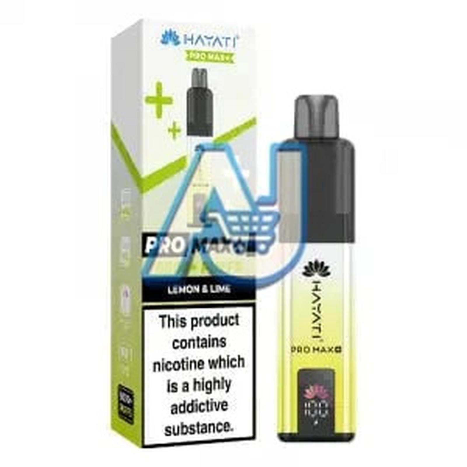 Hayati Pro Max Plus 6000 Puffs Pod Vape Kit, Lemon Lime Flavor