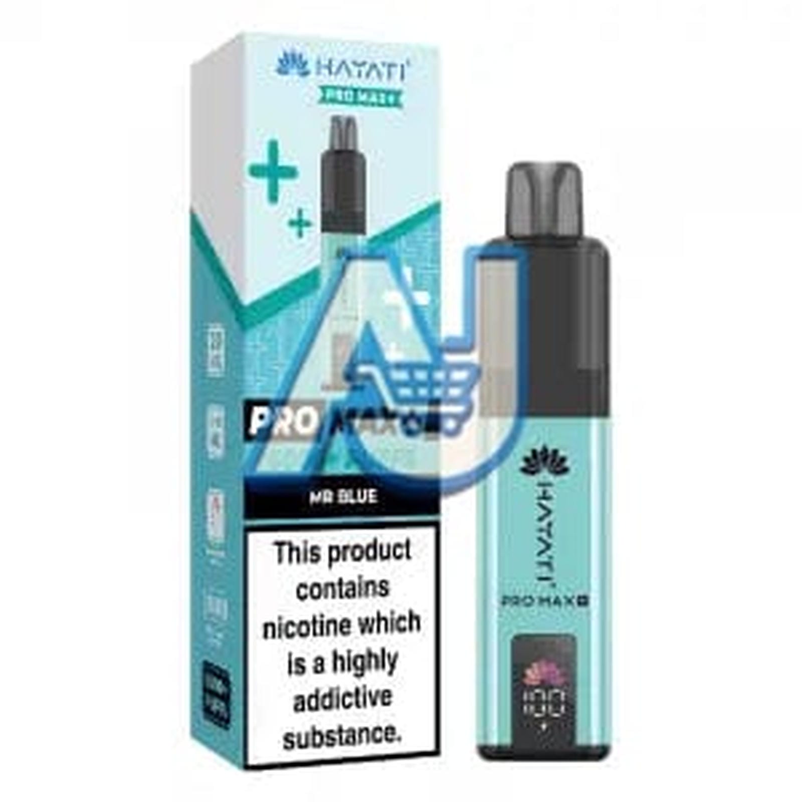Hayati Pro Max Plus 6000 Puffs Pod Vape Kit, Mr Blue Flavor