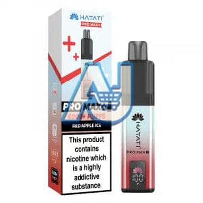 Hayati Pro Max Plus 6000 Puffs Pod Vape Kit, Red Apple Ice Flavor