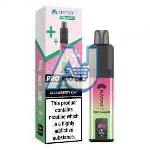 Hayati Pro Max Plus 6000 Puffs Pod Vape Kit, Strawberry Brust Flavor