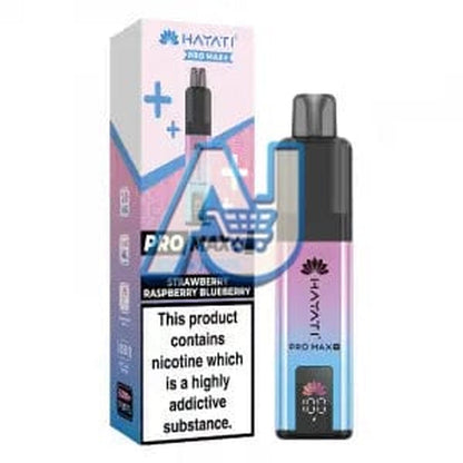 Hayati Pro Max Plus 6000 Puffs Pod Vape Kit, Strawberry Raspberry Blueberry Flavor