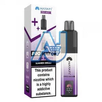 Hayati Pro Max Plus 6000 Puffs Pod Vape Kit, Summer Dream Flavor