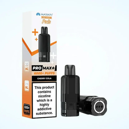 Hayati Pro Max Plus 6000 Puffs Prefilled Pods Box Of 5, Cherry Cola Flavour 