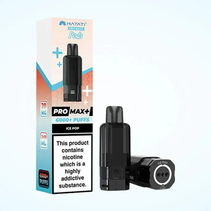 Hayati Pro Max Plus 6000 Puffs Prefilled Pods Box Of 5, Ice Pop Flavour 