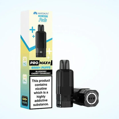 Hayati Pro Max Plus 6000 Puffs PreFilled Pods Box Of 5, Blueberry Cherry Cranberry Flavour 