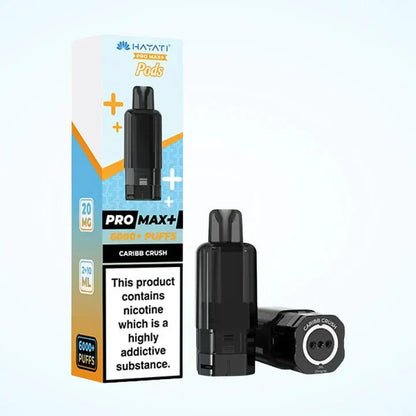 Hayati Pro Max Plus 6000 Puffs Prefilled Pods Box Of 5, Caribb Crush Flavour