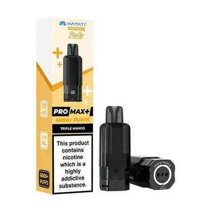 Hayati Pro Max Plus 6000 Puffs Prefilled Pods Box Of 5, Triple Mango Flavour 